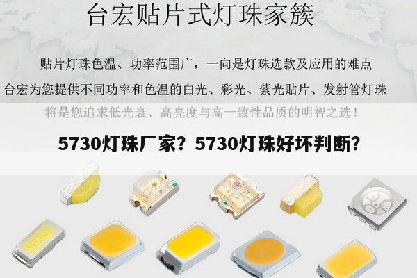 5730灯珠厂家？5730灯珠好坏判断？-第1张图片-led灯珠, 贴片led灯珠, 直插led灯珠, 大功率灯珠, 3528灯珠, led灯珠厂家广东台宏光电科技有限公司 服务热线400-689-8189