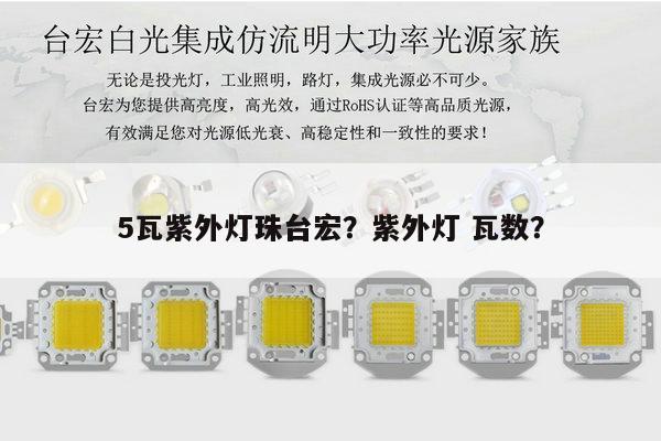 5瓦紫外灯珠台宏？紫外灯 瓦数？-第1张图片-led灯珠, 贴片led灯珠, 直插led灯珠, 大功率灯珠, 3528灯珠, led灯珠厂家广东台宏光电科技有限公司 服务热线400-689-8189