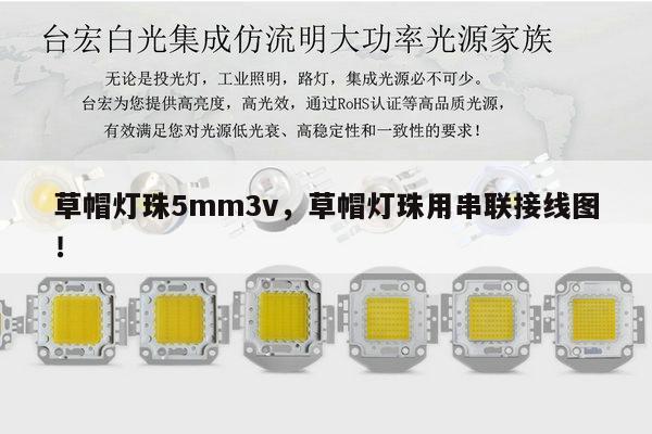 草帽灯珠5mm3v，草帽灯珠用串联接线图！-第1张图片-led灯珠, 贴片led灯珠, 直插led灯珠, 大功率灯珠, 3528灯珠, led灯珠厂家广东台宏光电科技有限公司 服务热线400-689-8189