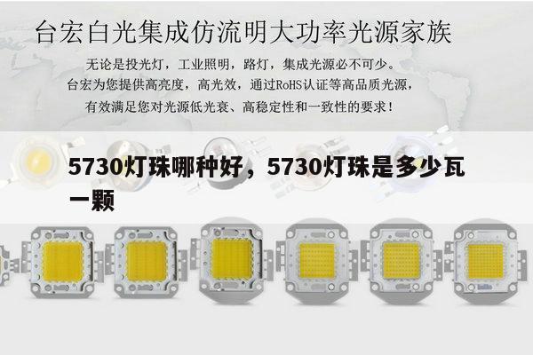 5730灯珠哪种好，5730灯珠是多少瓦一颗-第1张图片-led灯珠, 贴片led灯珠, 直插led灯珠, 大功率灯珠, 3528灯珠, led灯珠厂家广东台宏光电科技有限公司 服务热线400-689-8189