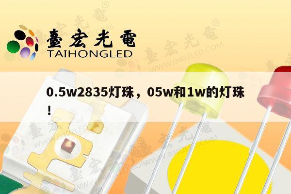 0.5w2835灯珠，05w和1w的灯珠！-第1张图片-led灯珠, 贴片led灯珠, 直插led灯珠, 大功率灯珠, 3528灯珠, led灯珠厂家广东台宏光电科技有限公司 服务热线400-689-8189