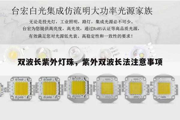 双波长紫外灯珠，紫外双波长法注意事项-第1张图片-led灯珠, 贴片led灯珠, 直插led灯珠, 大功率灯珠, 3528灯珠, led灯珠厂家广东台宏光电科技有限公司 服务热线400-689-8189