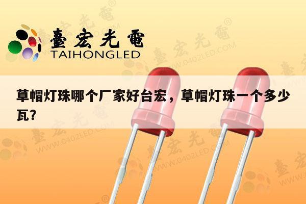 草帽灯珠哪个厂家好台宏，草帽灯珠一个多少瓦？-第1张图片-led灯珠, 贴片led灯珠, 直插led灯珠, 大功率灯珠, 3528灯珠, led灯珠厂家广东台宏光电科技有限公司 服务热线400-689-8189