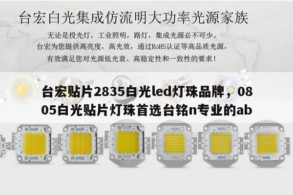 台宏贴片2835白光led灯珠品牌，0805白光贴片灯珠首选台铭n专业的ab-第1张图片-led灯珠, 贴片led灯珠, 直插led灯珠, 大功率灯珠, 3528灯珠, led灯珠厂家广东台宏光电科技有限公司 服务热线400-689-8189