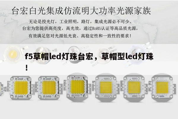 f5草帽led灯珠台宏，草帽型led灯珠！-第1张图片-led灯珠, 贴片led灯珠, 直插led灯珠, 大功率灯珠, 3528灯珠, led灯珠厂家广东台宏光电科技有限公司 服务热线400-689-8189