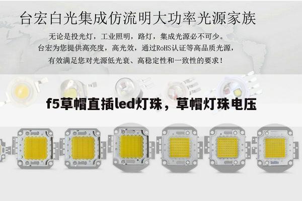 f5草帽直插led灯珠，草帽灯珠电压-第1张图片-led灯珠, 贴片led灯珠, 直插led灯珠, 大功率灯珠, 3528灯珠, led灯珠厂家广东台宏光电科技有限公司 服务热线400-689-8189