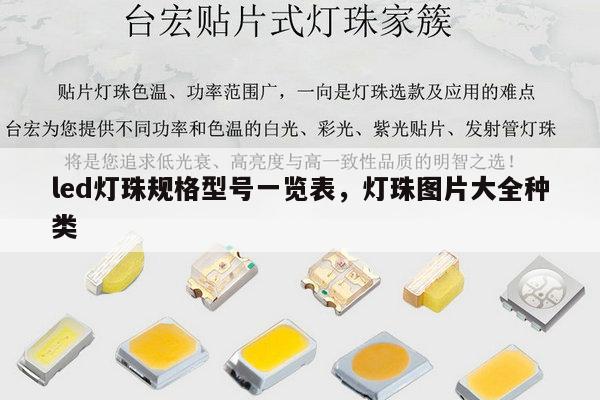 led灯珠规格型号一览表，灯珠图片大全种类-第1张图片-led灯珠, 贴片led灯珠, 直插led灯珠, 大功率灯珠, 3528灯珠, led灯珠厂家广东台宏光电科技有限公司 服务热线400-689-8189