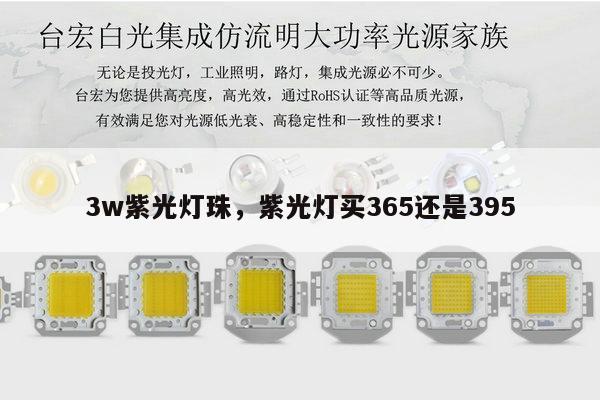 3w紫光灯珠，紫光灯买365还是395-第1张图片-led灯珠, 贴片led灯珠, 直插led灯珠, 大功率灯珠, 3528灯珠, led灯珠厂家广东台宏光电科技有限公司 服务热线400-689-8189