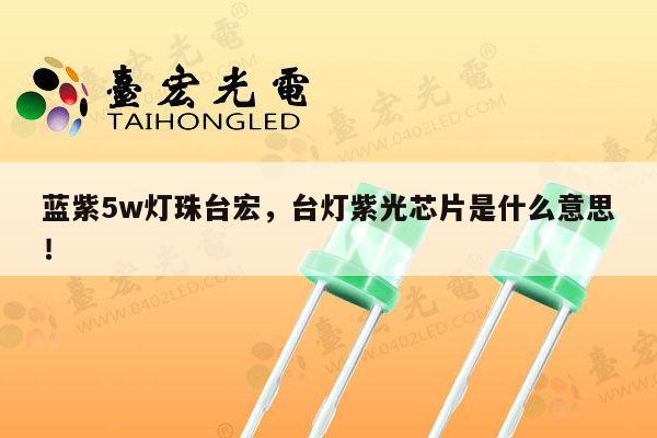 蓝紫5w灯珠台宏，台灯紫光芯片是什么意思！-第1张图片-led灯珠, 贴片led灯珠, 直插led灯珠, 大功率灯珠, 3528灯珠, led灯珠厂家广东台宏光电科技有限公司 服务热线400-689-8189