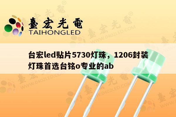 台宏led贴片5730灯珠，1206封装灯珠首选台铭o专业的ab-第1张图片-led灯珠, 贴片led灯珠, 直插led灯珠, 大功率灯珠, 3528灯珠, led灯珠厂家广东台宏光电科技有限公司 服务热线400-689-8189