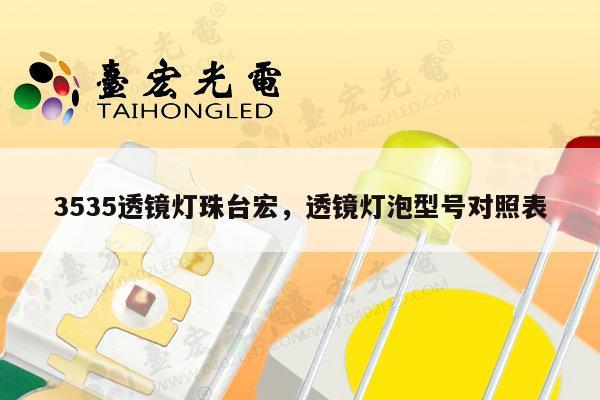 3535透镜灯珠台宏，透镜灯泡型号对照表-第1张图片-led灯珠, 贴片led灯珠, 直插led灯珠, 大功率灯珠, 3528灯珠, led灯珠厂家广东台宏光电科技有限公司 服务热线400-689-8189