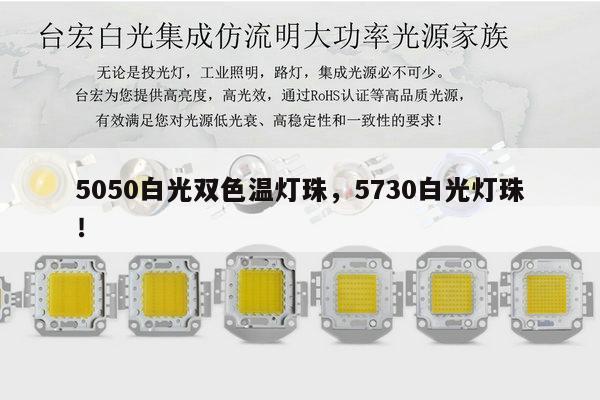 5050白光双色温灯珠,5730白光灯珠!-第1张图片-led灯珠, 贴片led灯珠, 直插led灯珠, 大功率灯珠, 3528灯珠, led灯珠厂家广东台宏光电科技有限公司 服务热线400-689-8189 5050白光双色温灯珠,5730白光灯珠!-第1张图片-led灯珠, 贴片led灯珠, 直插led灯珠, 大功率灯珠, 3528灯珠, led灯珠厂家广东台宏光电科技有限公司 服务热线400-689-8189