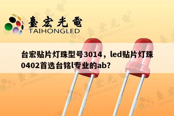 台宏贴片灯珠型号3014，led贴片灯珠0402首选台铭l专业的ab？-第1张图片-led灯珠, 贴片led灯珠, 直插led灯珠, 大功率灯珠, 3528灯珠, led灯珠厂家广东台宏光电科技有限公司 服务热线400-689-8189