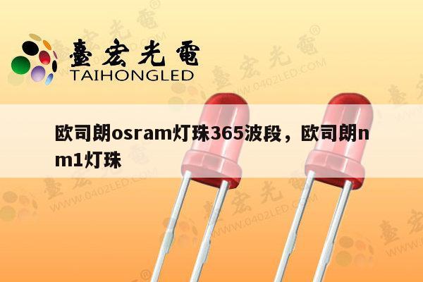 欧司朗osram灯珠365波段，欧司朗nm1灯珠-第1张图片-led灯珠, 贴片led灯珠, 直插led灯珠, 大功率灯珠, 3528灯珠, led灯珠厂家广东台宏光电科技有限公司 服务热线400-689-8189