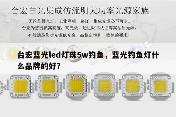 台宏蓝光led灯珠5w钓鱼，蓝光钓鱼灯什么品牌的好？-第1张图片-led灯珠, 贴片led灯珠, 直插led灯珠, 大功率灯珠, 3528灯珠, led灯珠厂家广东台宏光电科技有限公司 服务热线400-689-8189