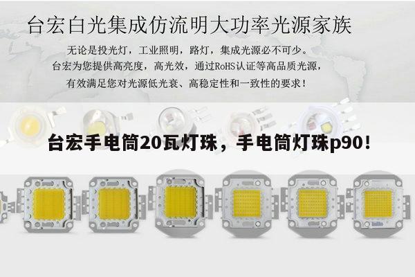 台宏手电筒20瓦灯珠，手电筒灯珠p90！-第1张图片-led灯珠, 贴片led灯珠, 直插led灯珠, 大功率灯珠, 3528灯珠, led灯珠厂家广东台宏光电科技有限公司 服务热线400-689-8189