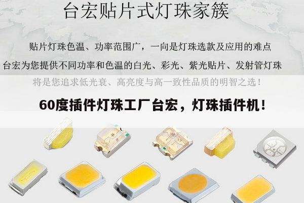 60度插件灯珠工厂台宏，灯珠插件机！-第1张图片-led灯珠, 贴片led灯珠, 直插led灯珠, 大功率灯珠, 3528灯珠, led灯珠厂家广东台宏光电科技有限公司 服务热线400-689-8189