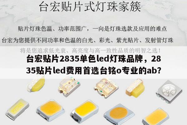 台宏贴片2835单色led灯珠品牌，2835贴片led费用首选台铭o专业的ab？-第1张图片-led灯珠, 贴片led灯珠, 直插led灯珠, 大功率灯珠, 3528灯珠, led灯珠厂家广东台宏光电科技有限公司 服务热线400-689-8189