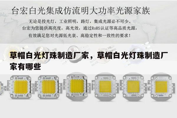 草帽白光灯珠制造厂家，草帽白光灯珠制造厂家有哪些-第1张图片-led灯珠, 贴片led灯珠, 直插led灯珠, 大功率灯珠, 3528灯珠, led灯珠厂家广东台宏光电科技有限公司 服务热线400-689-8189