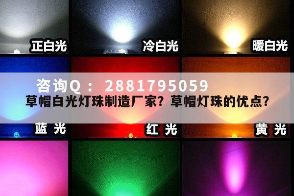 草帽白光灯珠制造厂家？草帽灯珠的优点？-第1张图片-led灯珠, 贴片led灯珠, 直插led灯珠, 大功率灯珠, 3528灯珠, led灯珠厂家广东台宏光电科技有限公司 服务热线400-689-8189