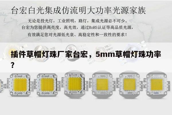 插件草帽灯珠厂家台宏，5mm草帽灯珠功率？-第1张图片-led灯珠, 贴片led灯珠, 直插led灯珠, 大功率灯珠, 3528灯珠, led灯珠厂家广东台宏光电科技有限公司 服务热线400-689-8189