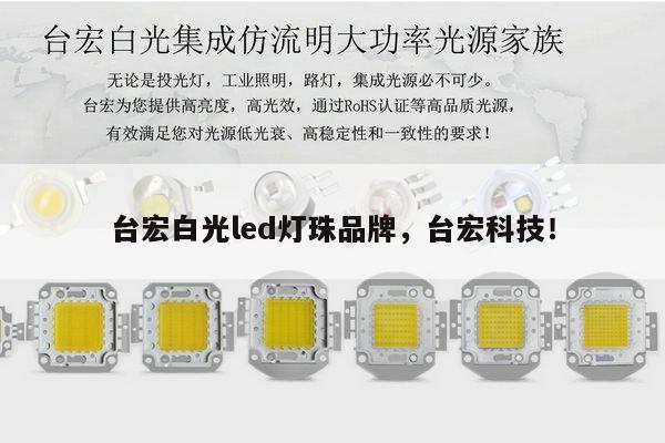 台宏白光led灯珠品牌，台宏科技！-第1张图片-led灯珠, 贴片led灯珠, 直插led灯珠, 大功率灯珠, 3528灯珠, led灯珠厂家广东台宏光电科技有限公司 服务热线400-689-8189