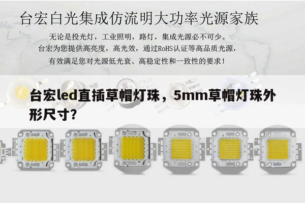 台宏led直插草帽灯珠，5mm草帽灯珠外形尺寸？-第1张图片-led灯珠, 贴片led灯珠, 直插led灯珠, 大功率灯珠, 3528灯珠, led灯珠厂家广东台宏光电科技有限公司 服务热线400-689-8189