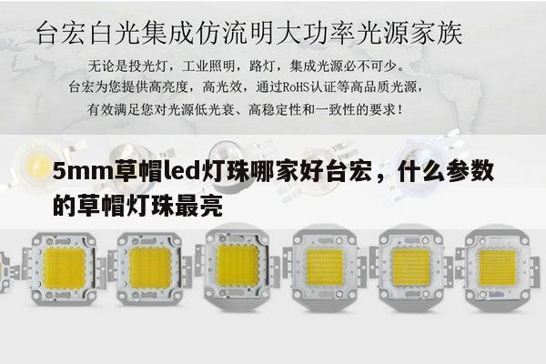 5mm草帽led灯珠哪家好台宏，什么参数的草帽灯珠最亮-第1张图片-led灯珠, 贴片led灯珠, 直插led灯珠, 大功率灯珠, 3528灯珠, led灯珠厂家广东台宏光电科技有限公司 服务热线400-689-8189