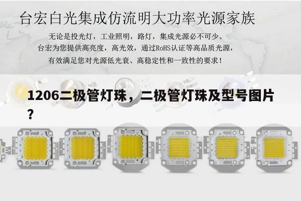 1206二极管灯珠，二极管灯珠及型号图片？-第1张图片-led灯珠, 贴片led灯珠, 直插led灯珠, 大功率灯珠, 3528灯珠, led灯珠厂家广东台宏光电科技有限公司 服务热线400-689-8189