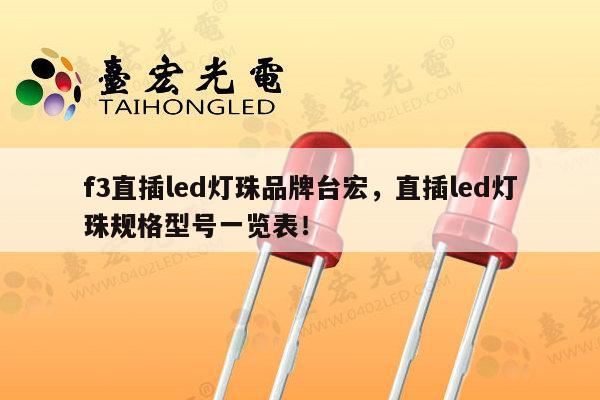 f3直插led灯珠品牌台宏,直插led灯珠规格型号一览表!-第1张图片-led灯珠, 贴片led灯珠, 直插led灯珠, 大功率灯珠, 3528灯珠, led灯珠厂家广东台宏光电科技有限公司 服务热线400-689-8189 f3直插led灯珠品牌台宏,直插led灯珠规格型号一览表!-第1张图片-led灯珠, 贴片led灯珠, 直插led灯珠, 大功率灯珠, 3528灯珠, led灯珠厂家广东台宏光电科技有限公司 服务热线400-689-8189