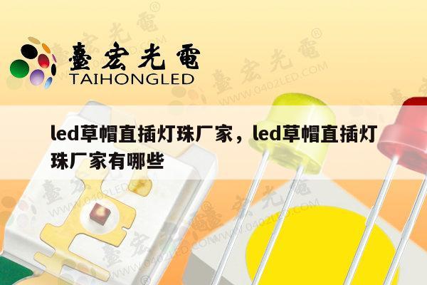 led草帽直插灯珠厂家，led草帽直插灯珠厂家有哪些-第1张图片-led灯珠, 贴片led灯珠, 直插led灯珠, 大功率灯珠, 3528灯珠, led灯珠厂家广东台宏光电科技有限公司 服务热线400-689-8189