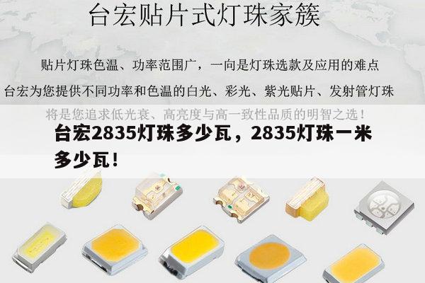 台宏2835灯珠多少瓦，2835灯珠一米多少瓦！-第1张图片-led灯珠, 贴片led灯珠, 直插led灯珠, 大功率灯珠, 3528灯珠, led灯珠厂家广东台宏光电科技有限公司 服务热线400-689-8189