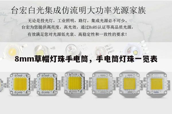 8mm草帽灯珠手电筒,手电筒灯珠一览表-第1张图片-led灯珠, 贴片led灯珠, 直插led灯珠, 大功率灯珠, 3528灯珠, led灯珠厂家广东台宏光电科技有限公司 服务热线400-689-8189 8mm草帽灯珠手电筒,手电筒灯珠一览表-第1张图片-led灯珠, 贴片led灯珠, 直插led灯珠, 大功率灯珠, 3528灯珠, led灯珠厂家广东台宏光电科技有限公司 服务热线400-689-8189