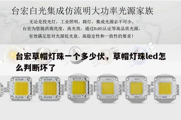 台宏草帽灯珠一个多少伏，草帽灯珠led怎么判断坏了-第1张图片-led灯珠, 贴片led灯珠, 直插led灯珠, 大功率灯珠, 3528灯珠, led灯珠厂家广东台宏光电科技有限公司 服务热线400-689-8189