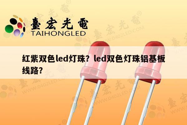 红紫双色led灯珠？led双色灯珠铝基板线路？-第1张图片-led灯珠, 贴片led灯珠, 直插led灯珠, 大功率灯珠, 3528灯珠, led灯珠厂家广东台宏光电科技有限公司 服务热线400-689-8189