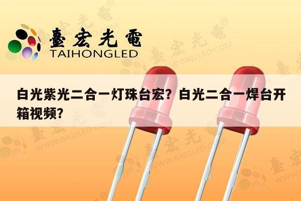白光紫光二合一灯珠台宏？白光二合一焊台开箱视频？-第1张图片-led灯珠, 贴片led灯珠, 直插led灯珠, 大功率灯珠, 3528灯珠, led灯珠厂家广东台宏光电科技有限公司 服务热线400-689-8189